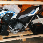 Can I transport my motorcycle by air freight?