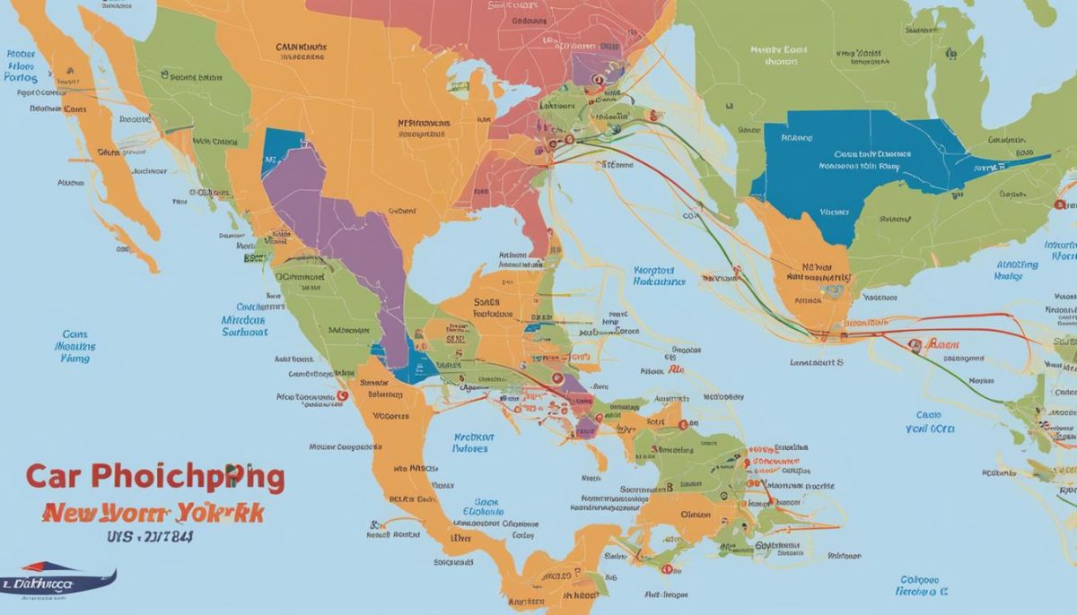 car shipping routes from New York car shipping routes from New York
